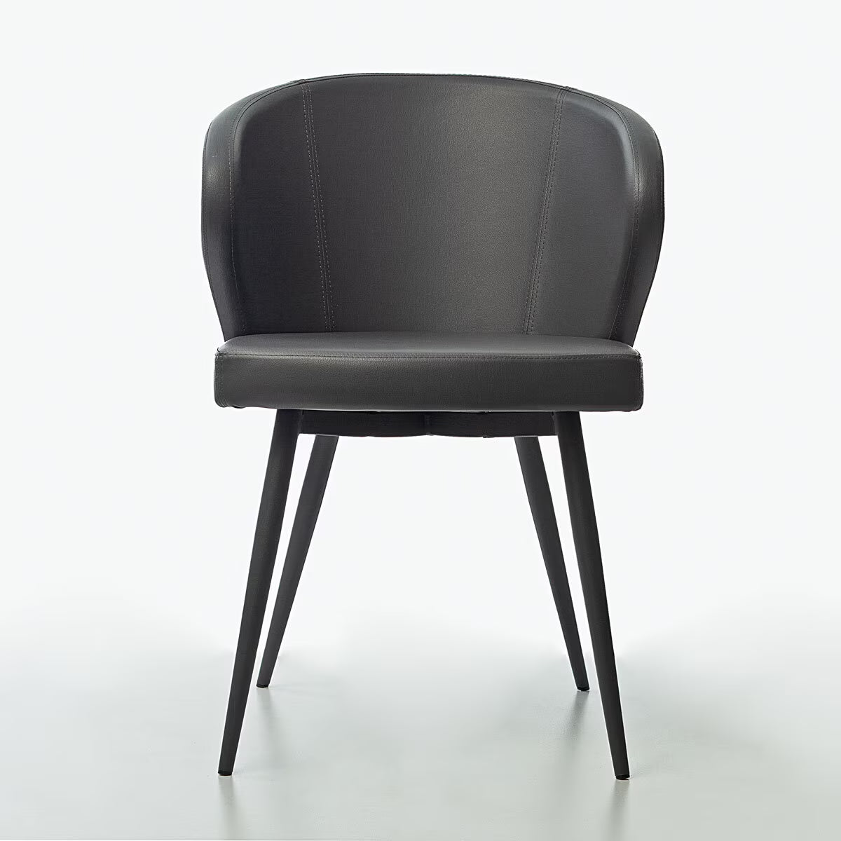 Peressini Doris Grey Faux Leather Dining Chair