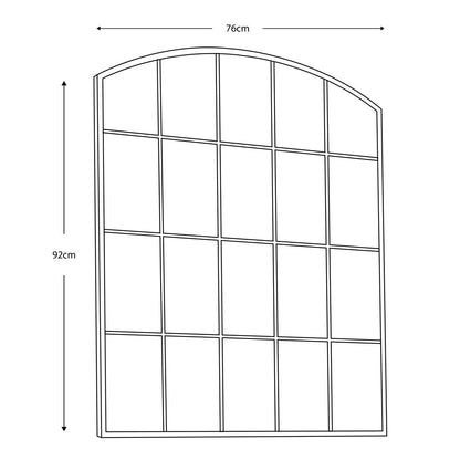 Gallery Rockford Window Mirror, 76 X 92Cm