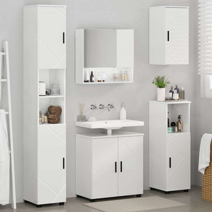 Bathroom Furniture Set 5 pcs High gloss white 61 x 35 x 64 cm