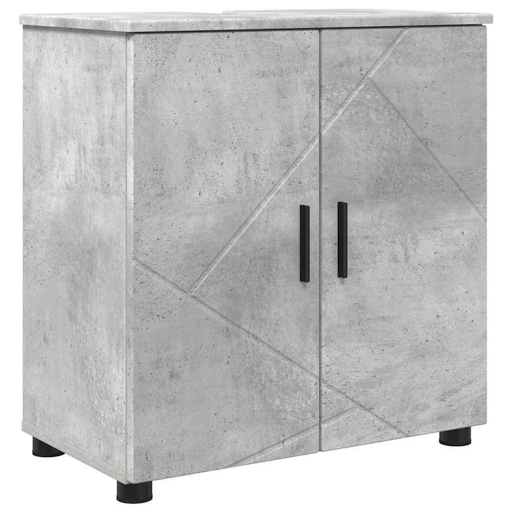 Bathroom Furniture Set 5 pcs Concrete grey 61 x 35 x 64 cm