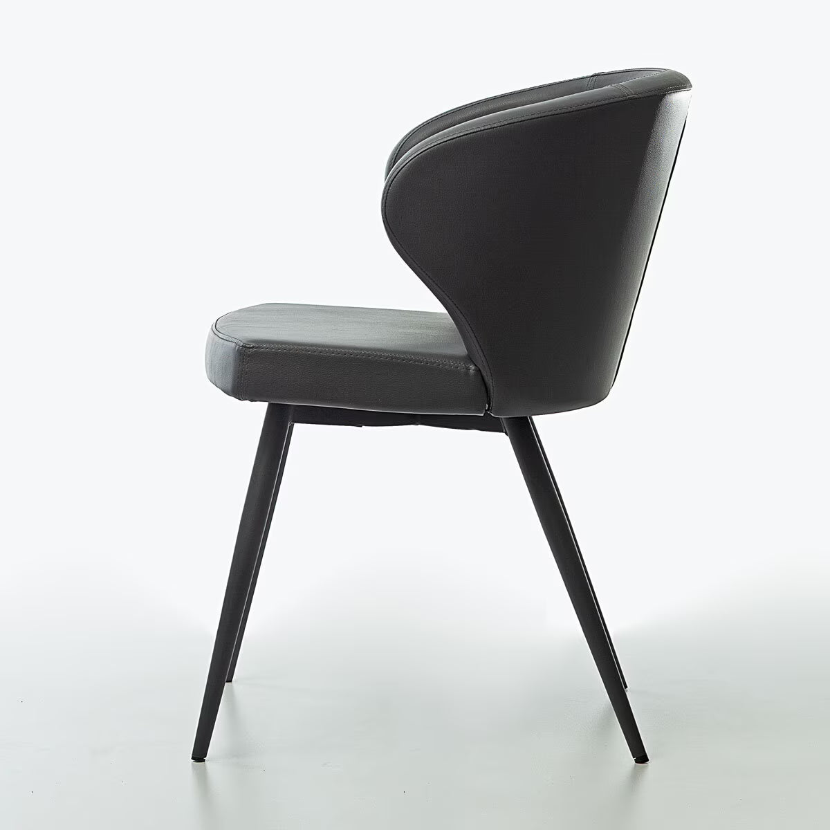 Peressini Doris Grey Faux Leather Dining Chair
