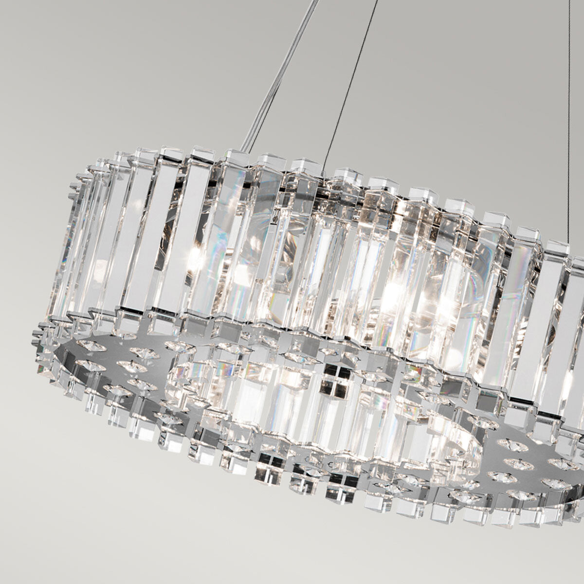 Kichler Crystal Skye 6 Light Chandelier 43Cm