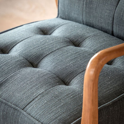 Gallery Humber Dark Grey Linen Armchair
