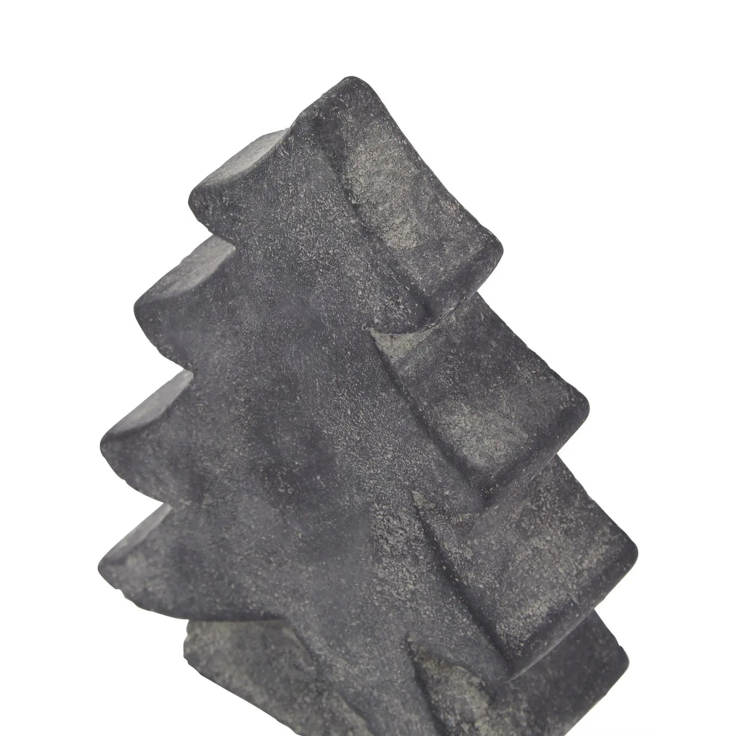 Decorative stone Christmas tree on a white background