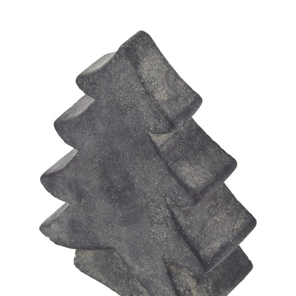Decorative stone Christmas tree on a white background