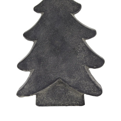 Decorative stone Christmas tree on a white background