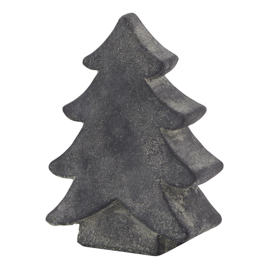 Decorative stone Christmas tree on a white background