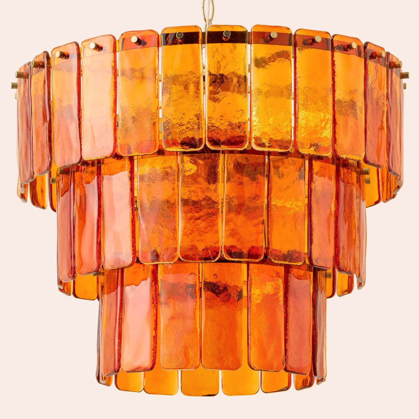 Amber large glass chandelier ceiling light  Chandelier BlissVeranda