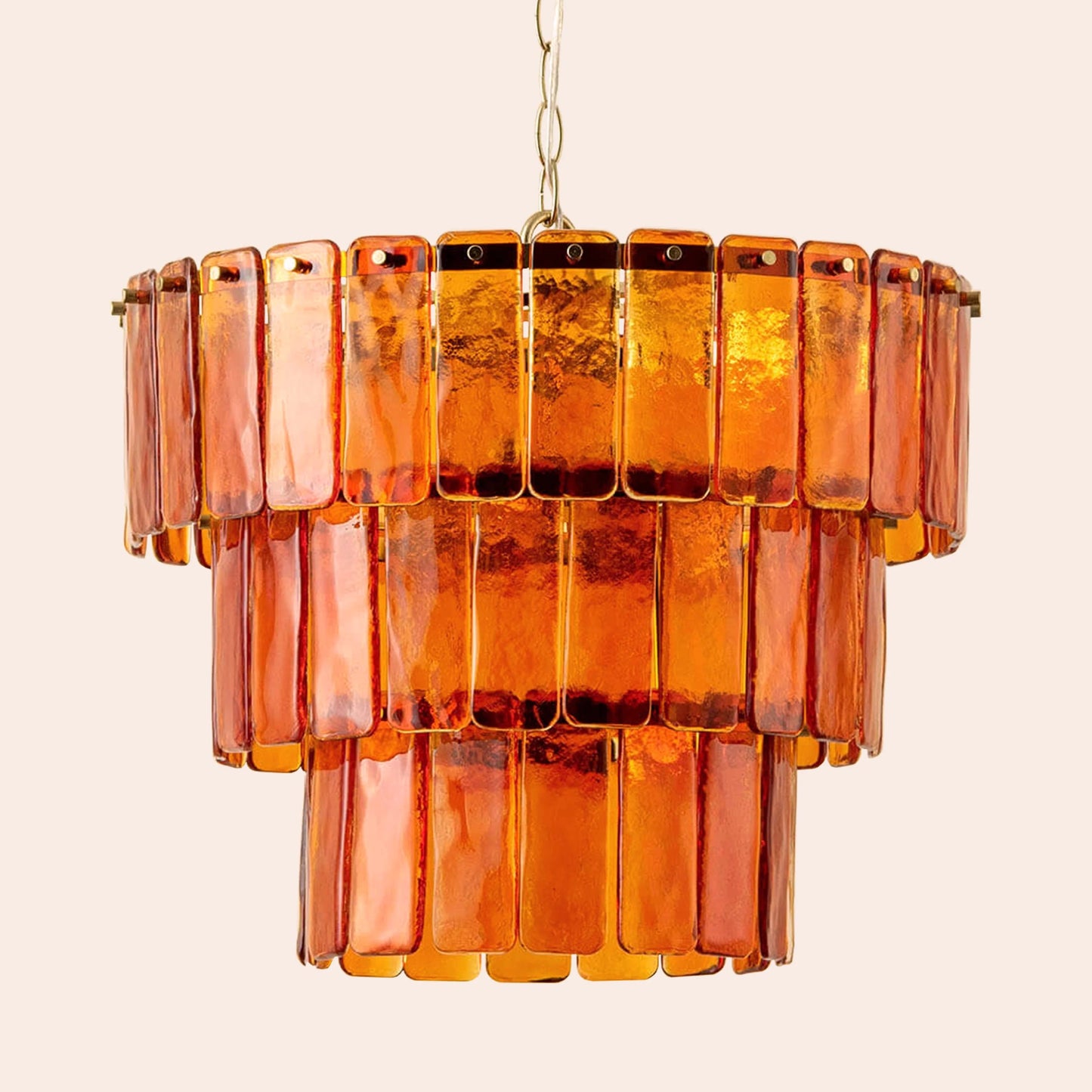 Amber large glass chandelier ceiling light  Chandelier BlissVeranda