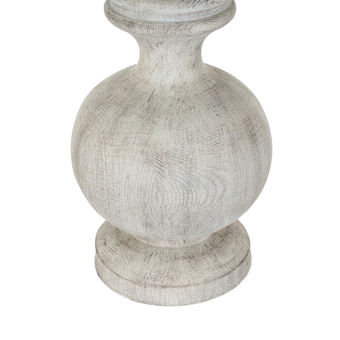 Decorative wooden pedestal on a white background