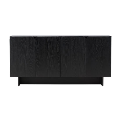 Ankara Wooden Cabinet - Black, Large   BlissVeranda