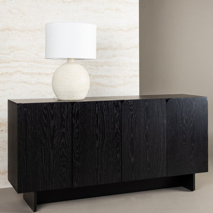 Ankara Wooden Cabinet - Black, Large   BlissVeranda