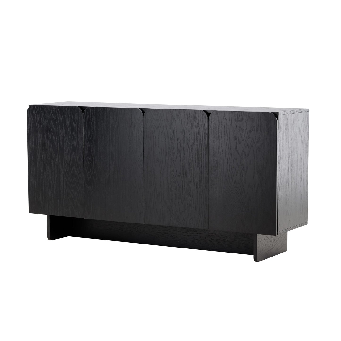 Ankara Wooden Cabinet - Black, Large   BlissVeranda