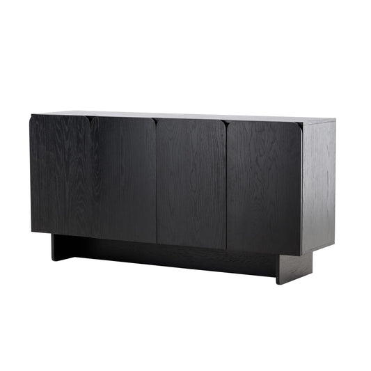 Ankara Wooden Cabinet - Black, Large   BlissVeranda