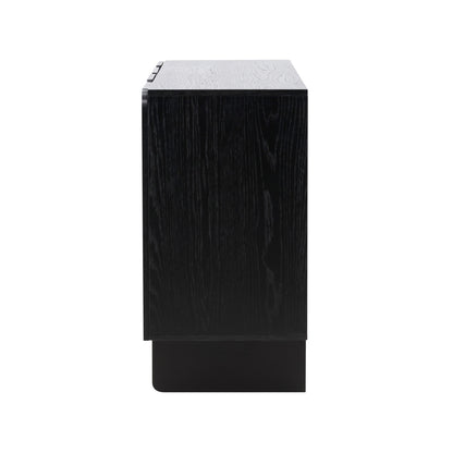 Ankara Wooden Cabinet - Black, Large   BlissVeranda