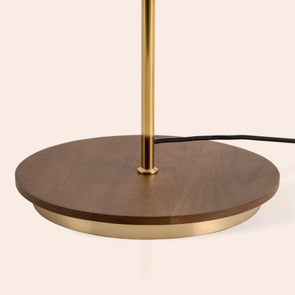 Brass cone floor lamp - BlissVeranda