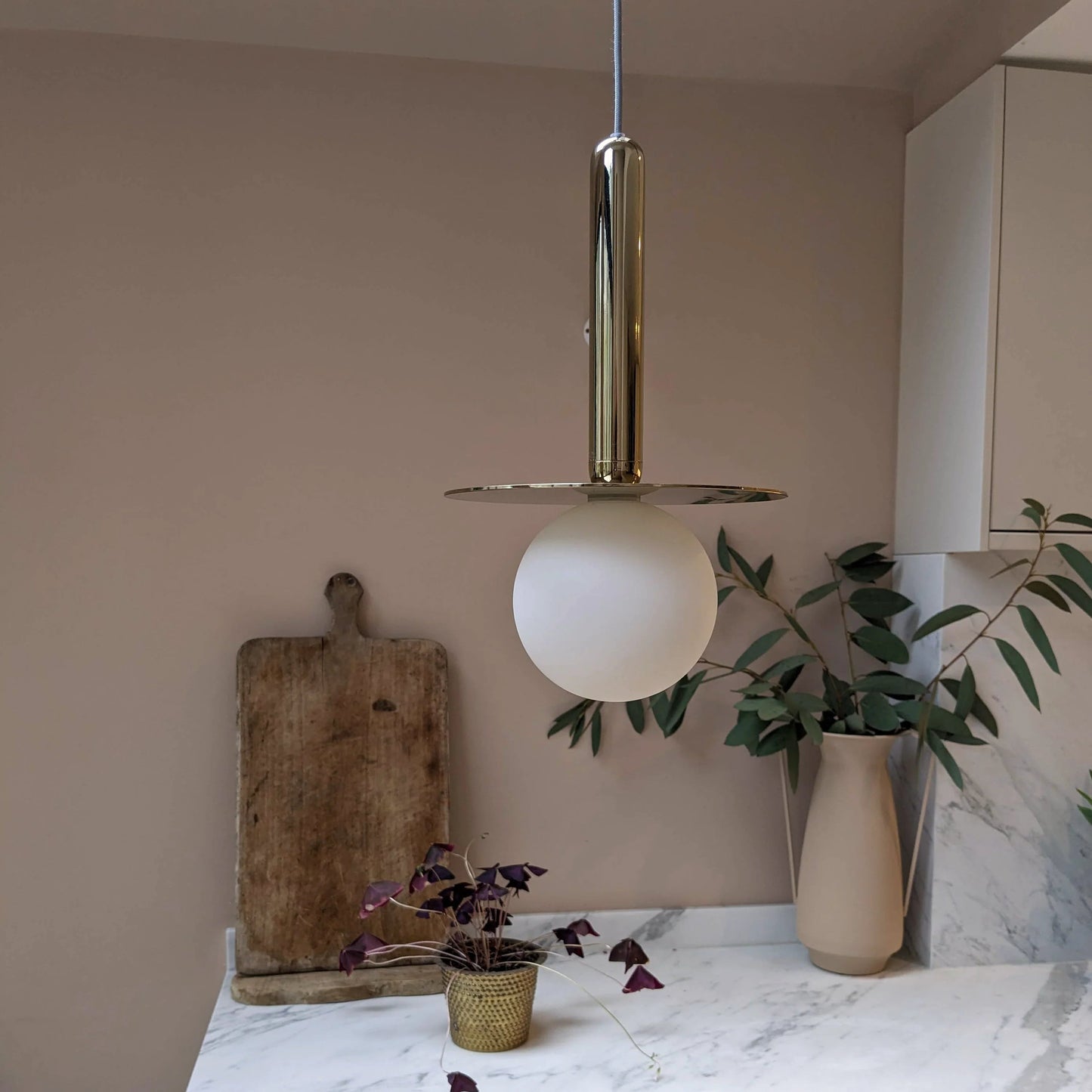 Brass disk pendant ceiling light  Pendant Ceiling Light BlissVeranda