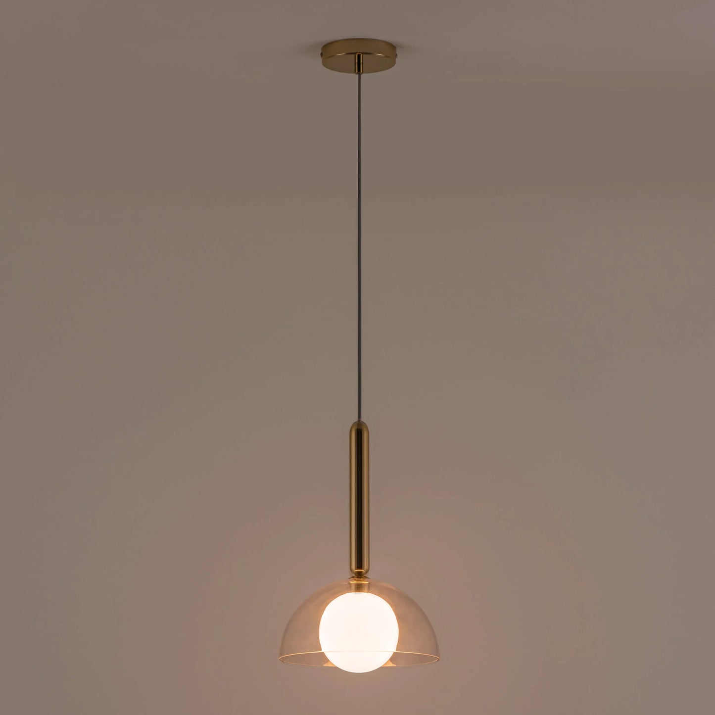 Brass dome pendant ceiling light - BlissVeranda