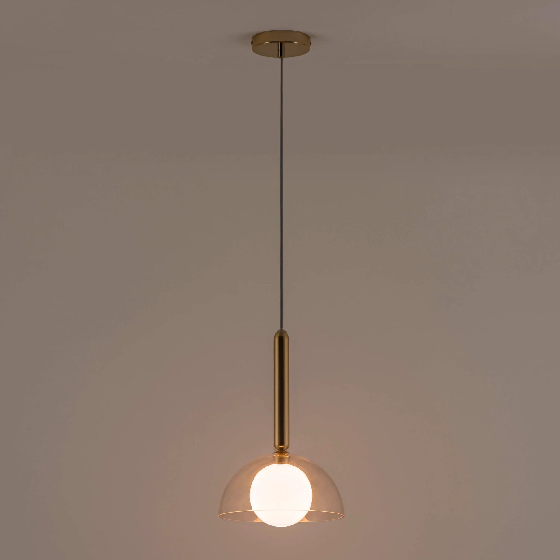 Brass dome pendant ceiling light - BlissVeranda