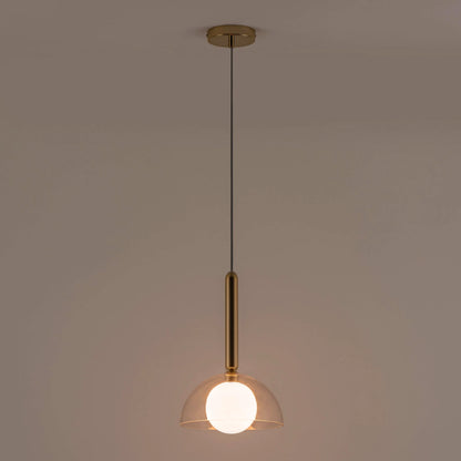 Brass dome pendant ceiling light - BlissVeranda