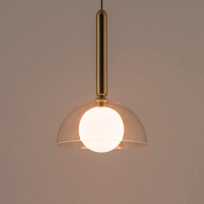 Brass dome pendant ceiling light - BlissVeranda