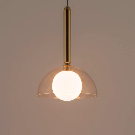 Brass dome pendant ceiling light - BlissVeranda