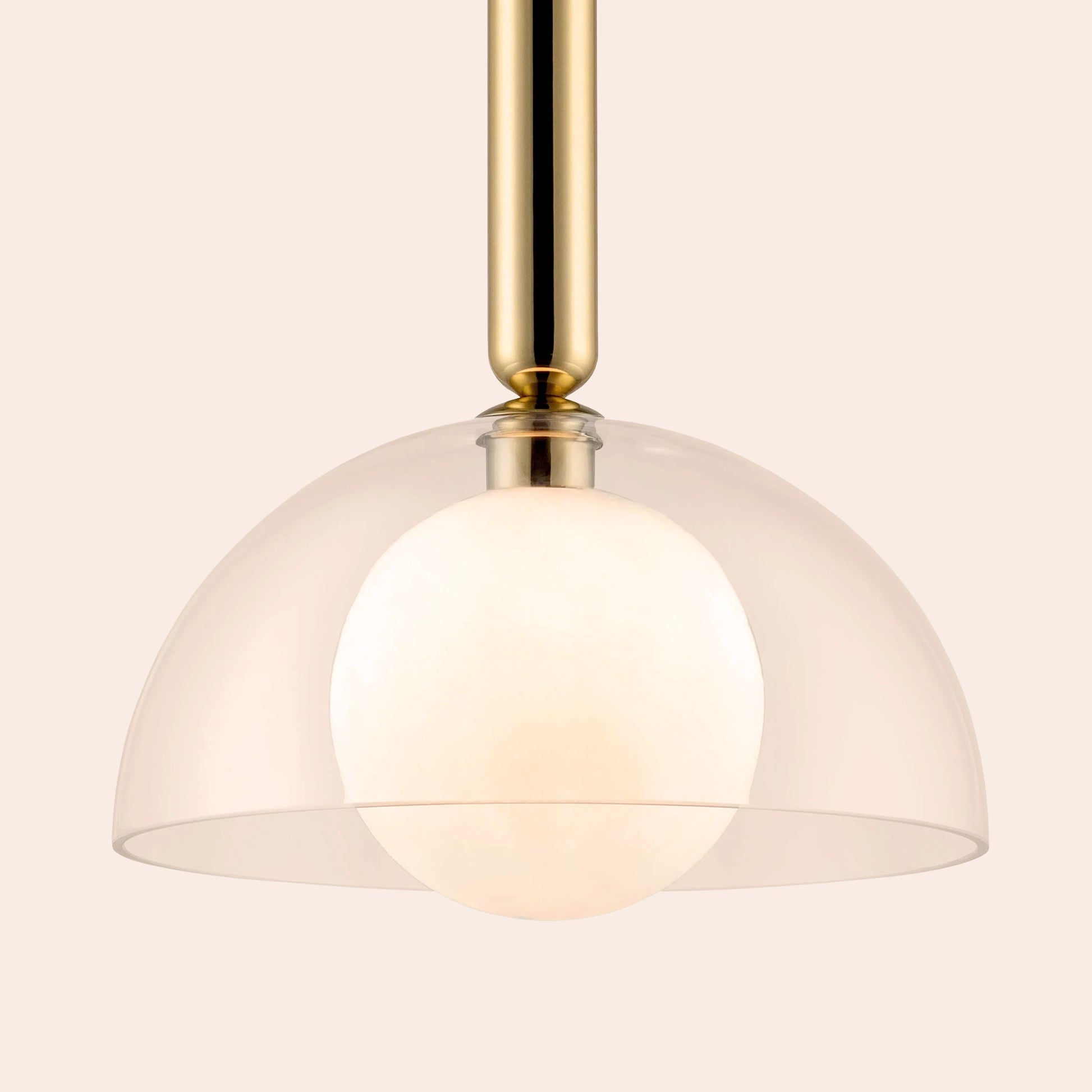 Brass dome pendant ceiling light - BlissVeranda