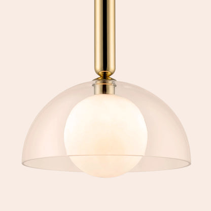 Brass dome pendant ceiling light - BlissVeranda