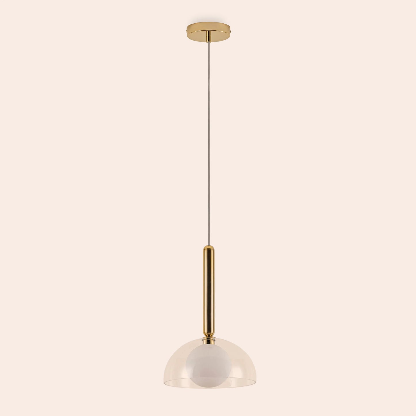 Brass dome pendant ceiling light - BlissVeranda