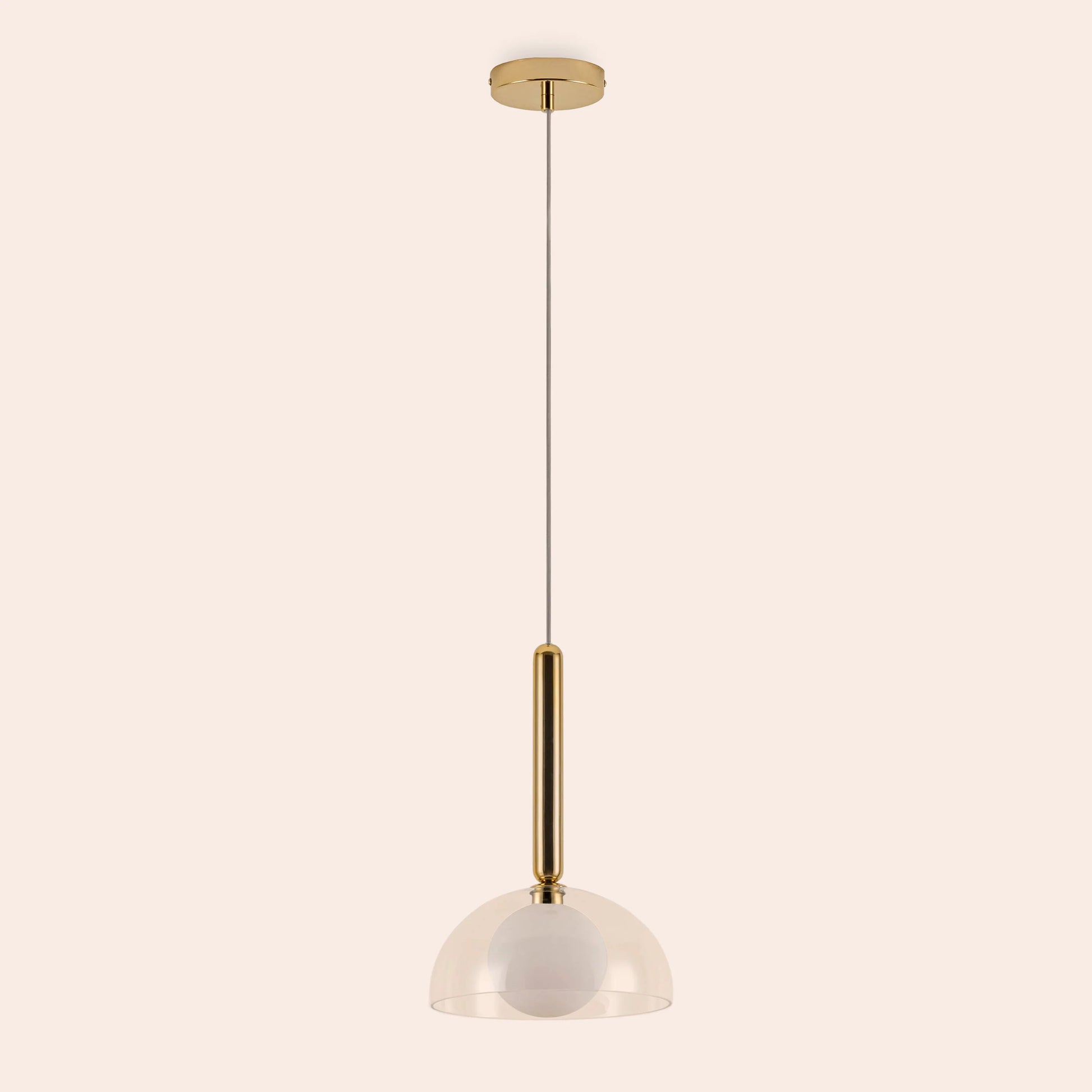 Brass dome pendant ceiling light - BlissVeranda