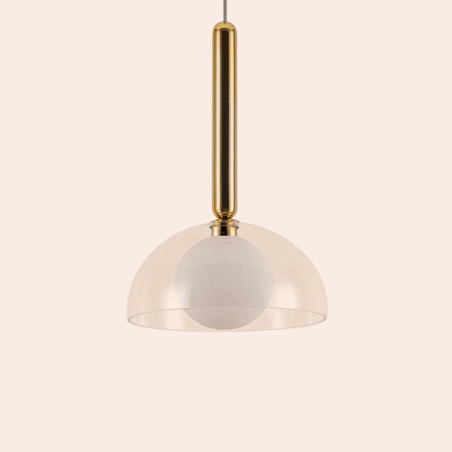 Brass dome pendant ceiling light - BlissVeranda