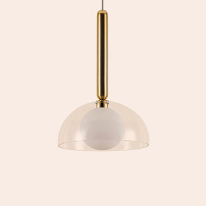 Brass dome pendant ceiling light - BlissVeranda