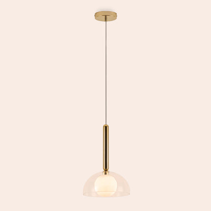 Brass dome pendant ceiling light - BlissVeranda