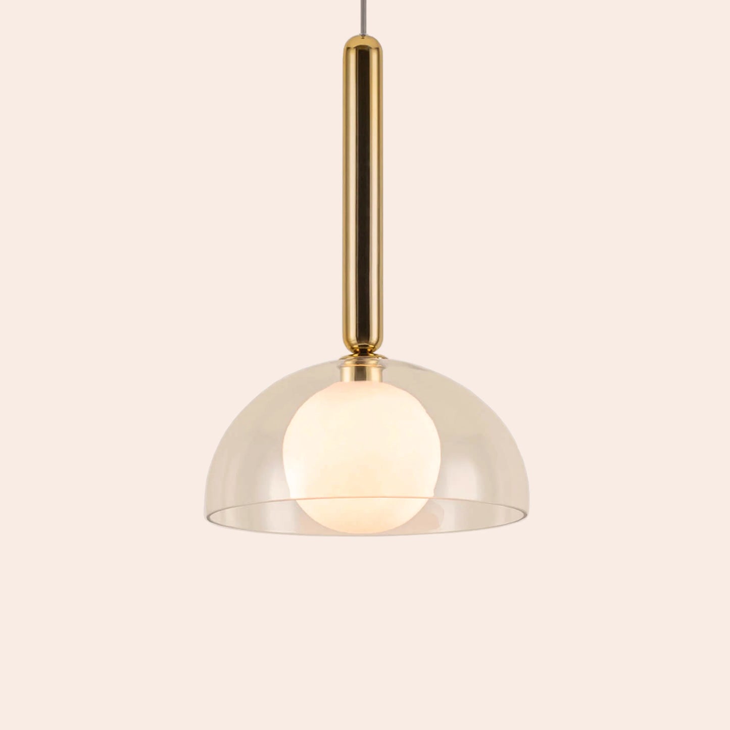 Brass dome pendant ceiling light - BlissVeranda