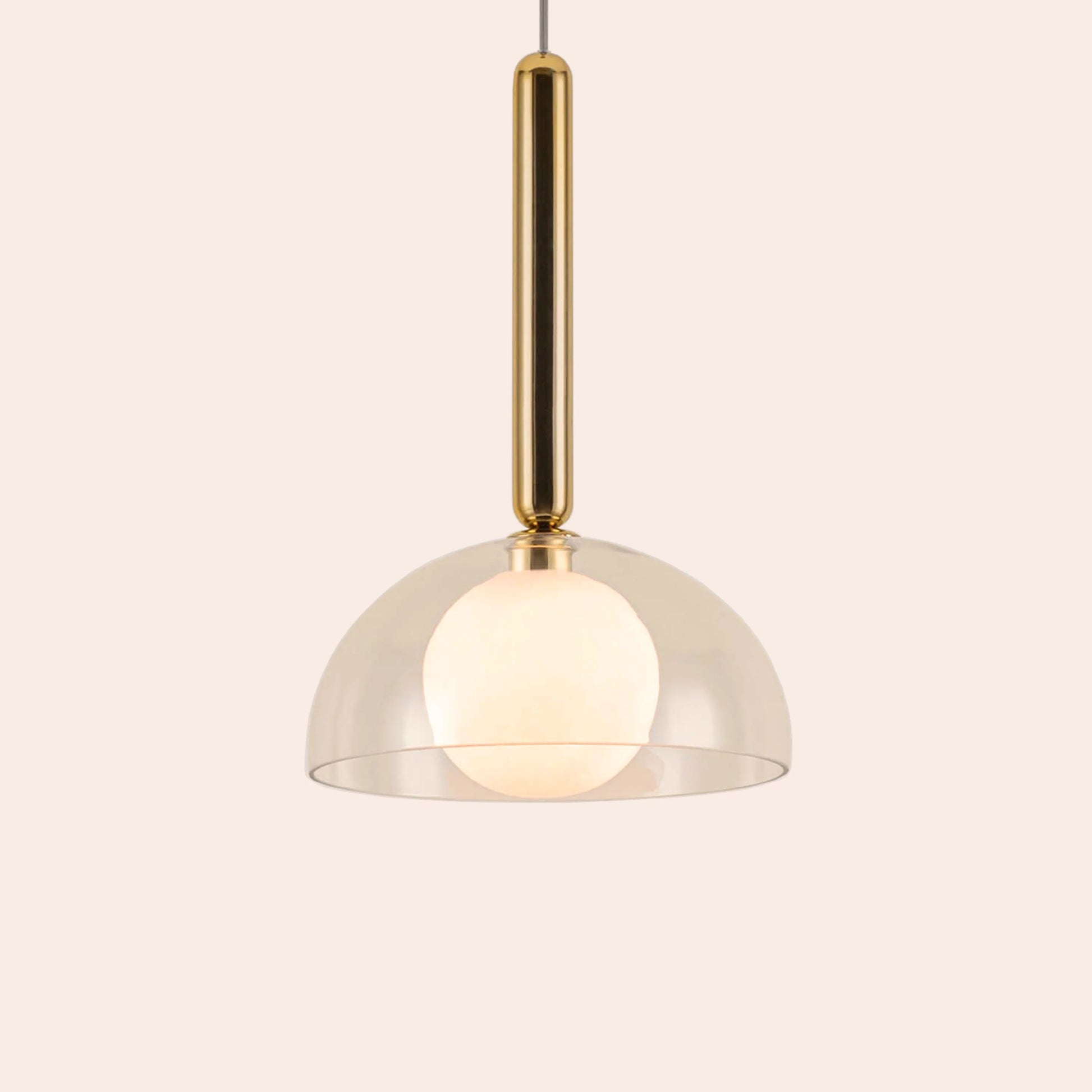 Brass dome pendant ceiling light - BlissVeranda