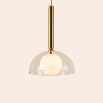 Brass dome pendant ceiling light - BlissVeranda