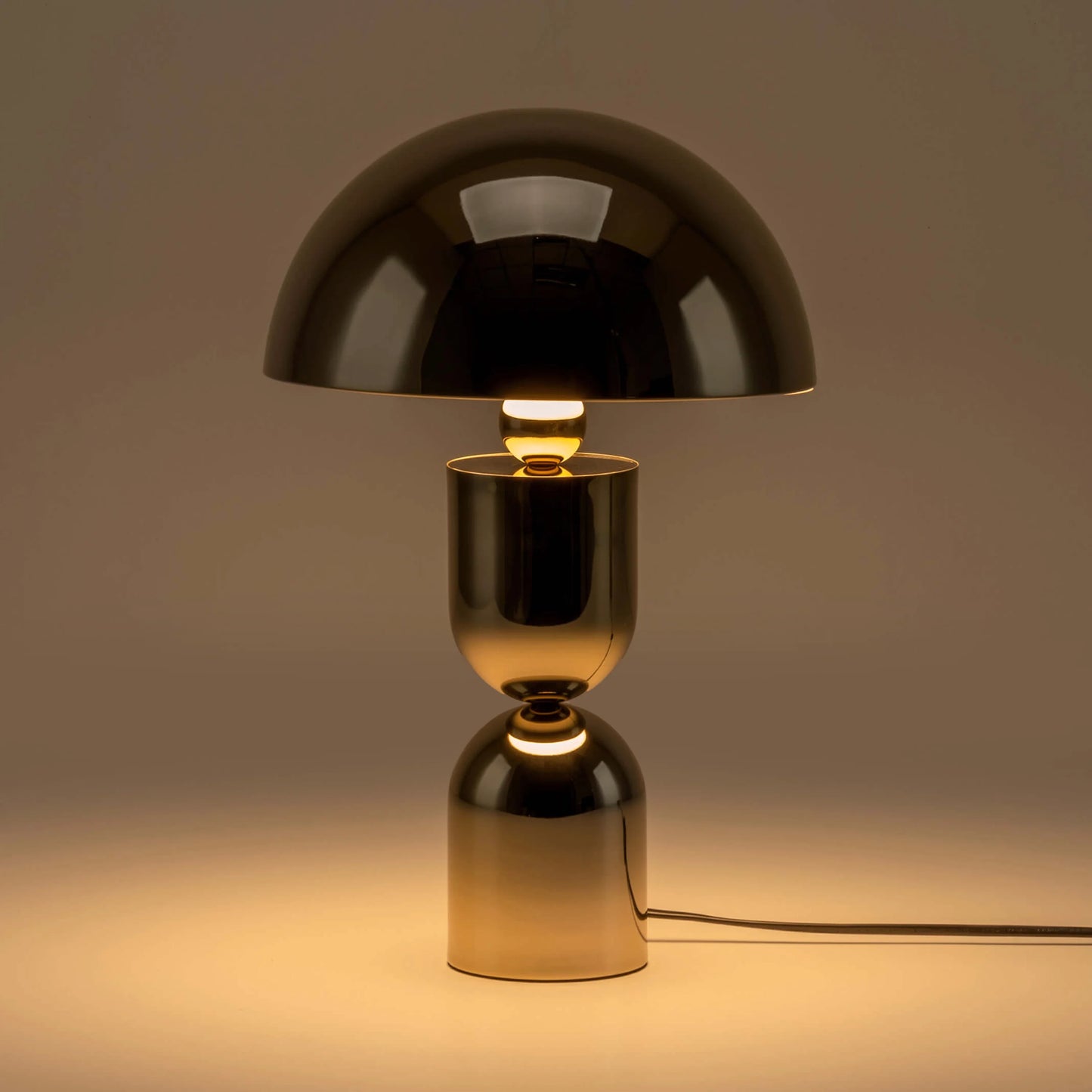 Brass dome mushroom table lamp - BlissVeranda