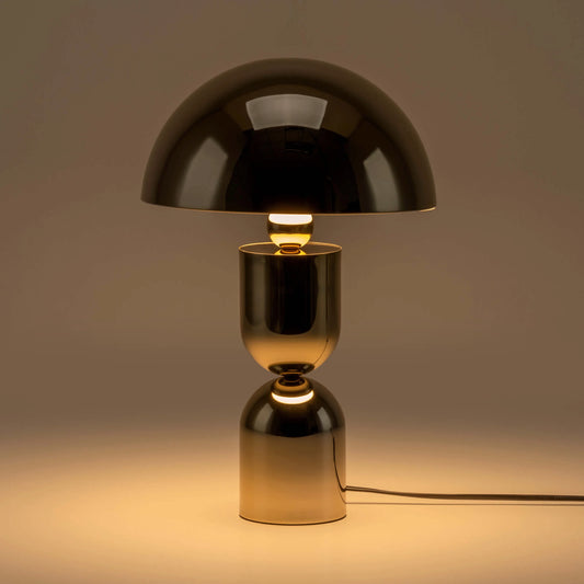 Brass dome mushroom table lamp - BlissVeranda