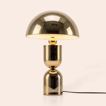 Brass dome mushroom table lamp - BlissVeranda