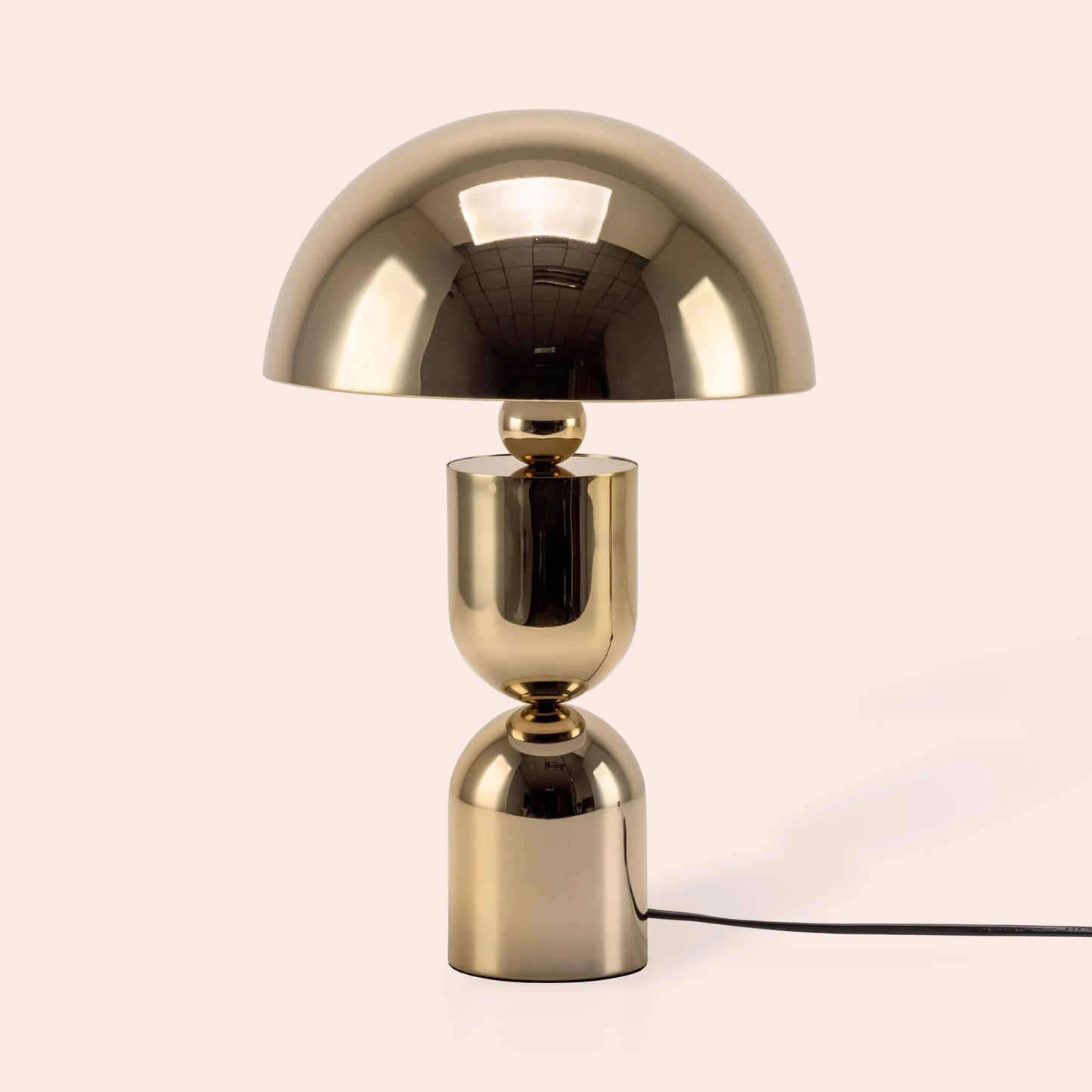 Brass dome mushroom table lamp - BlissVeranda