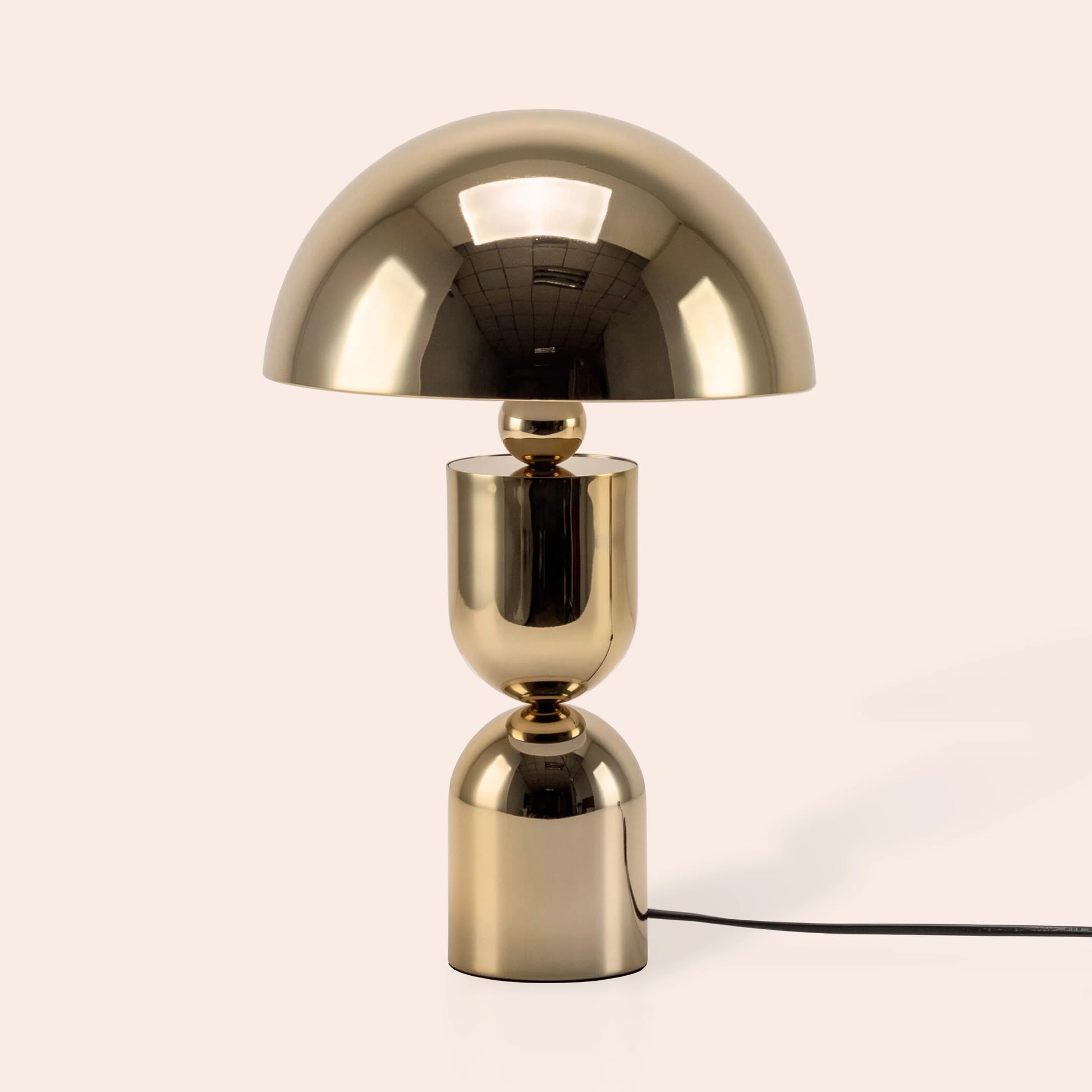 Brass dome mushroom table lamp - BlissVeranda