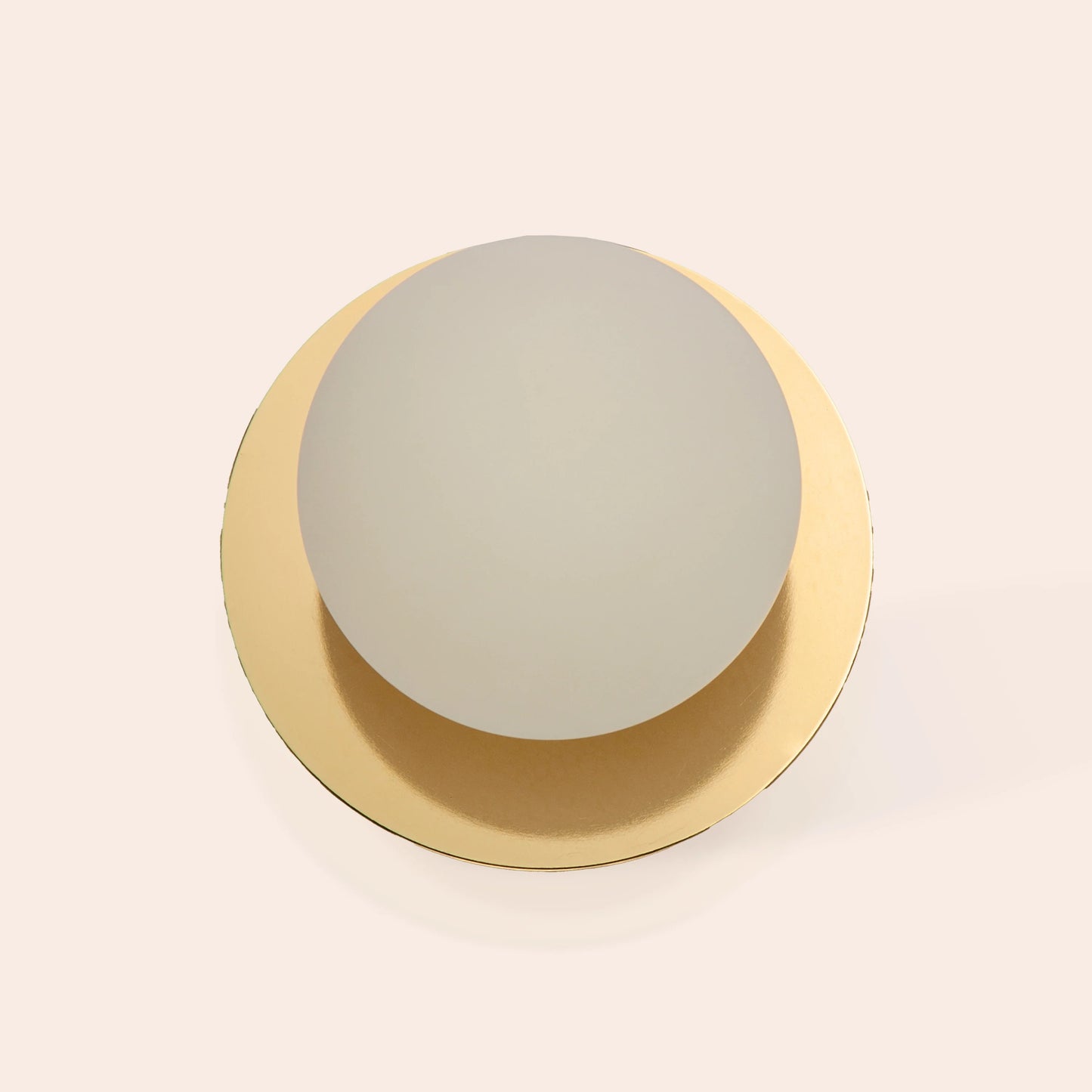 Brass opal disk cordless table lamp - BlissVeranda