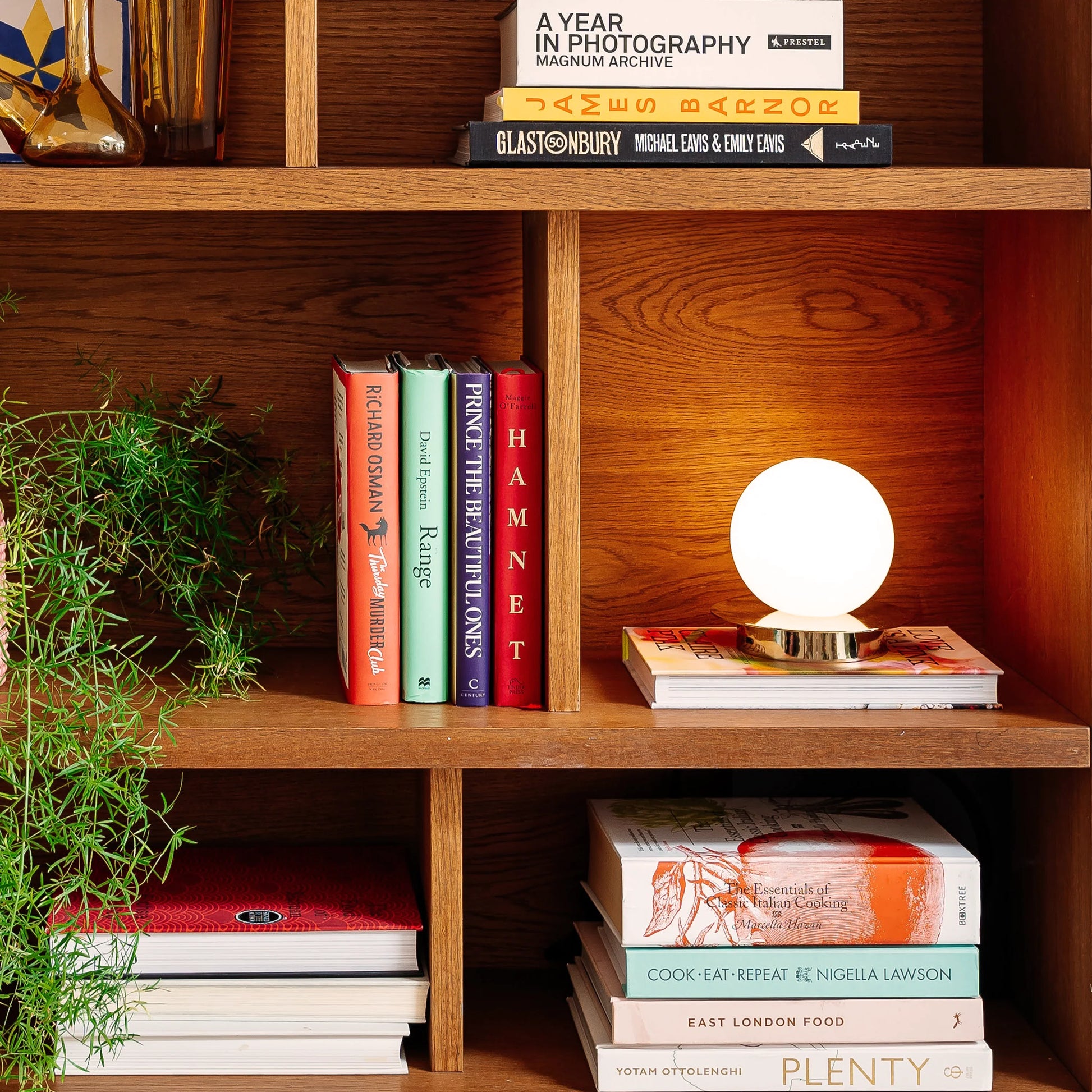 Brass opal disk cordless table lamp - BlissVeranda