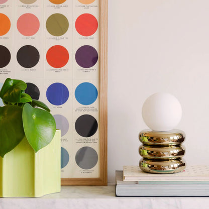 Brass tube cordless table lamp - BlissVeranda