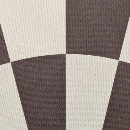 Bark brown check lined cone shade - BlissVeranda
