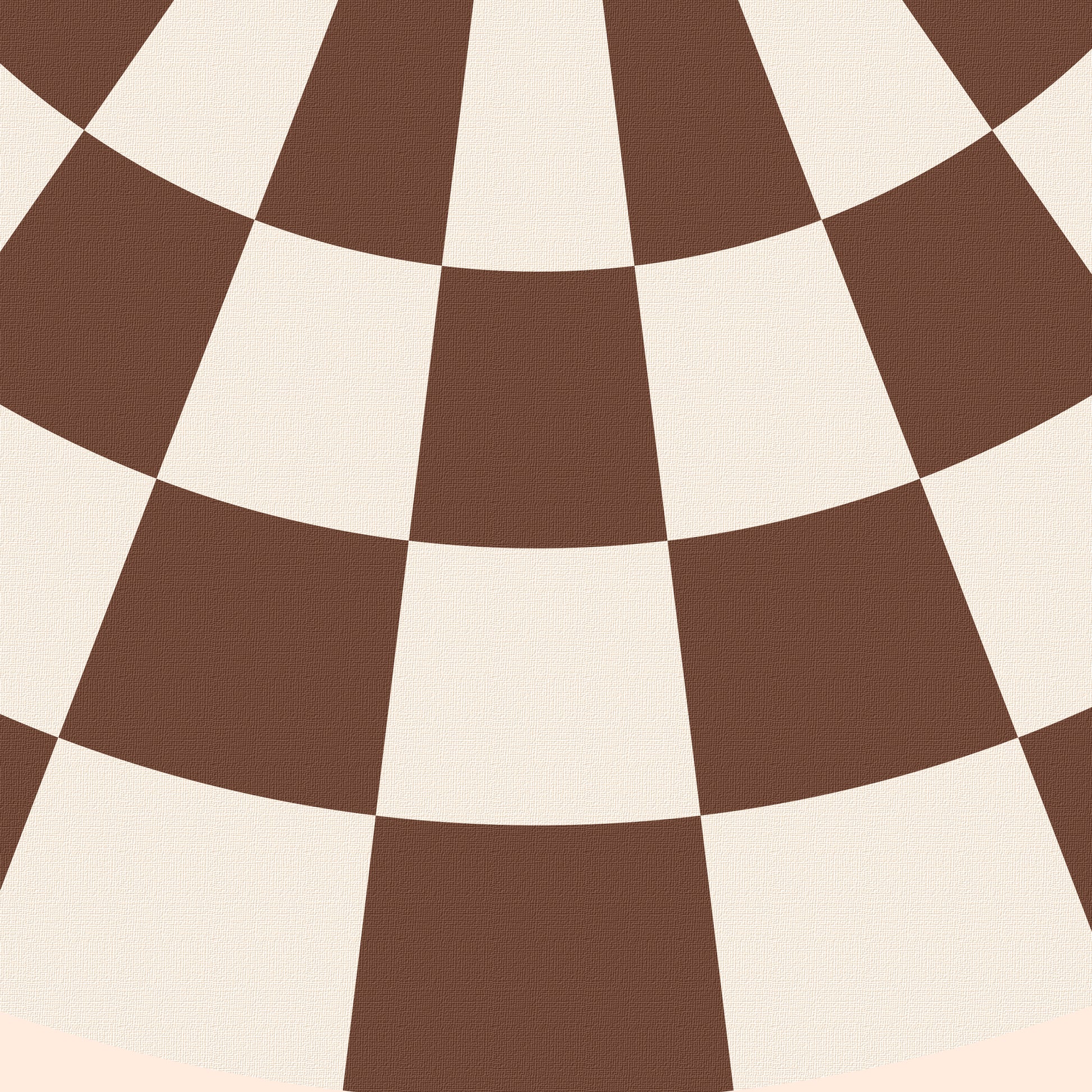 Bark brown check lined cone shade - BlissVeranda