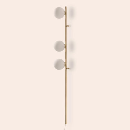 Brass bar plug-in wall light - BlissVeranda
