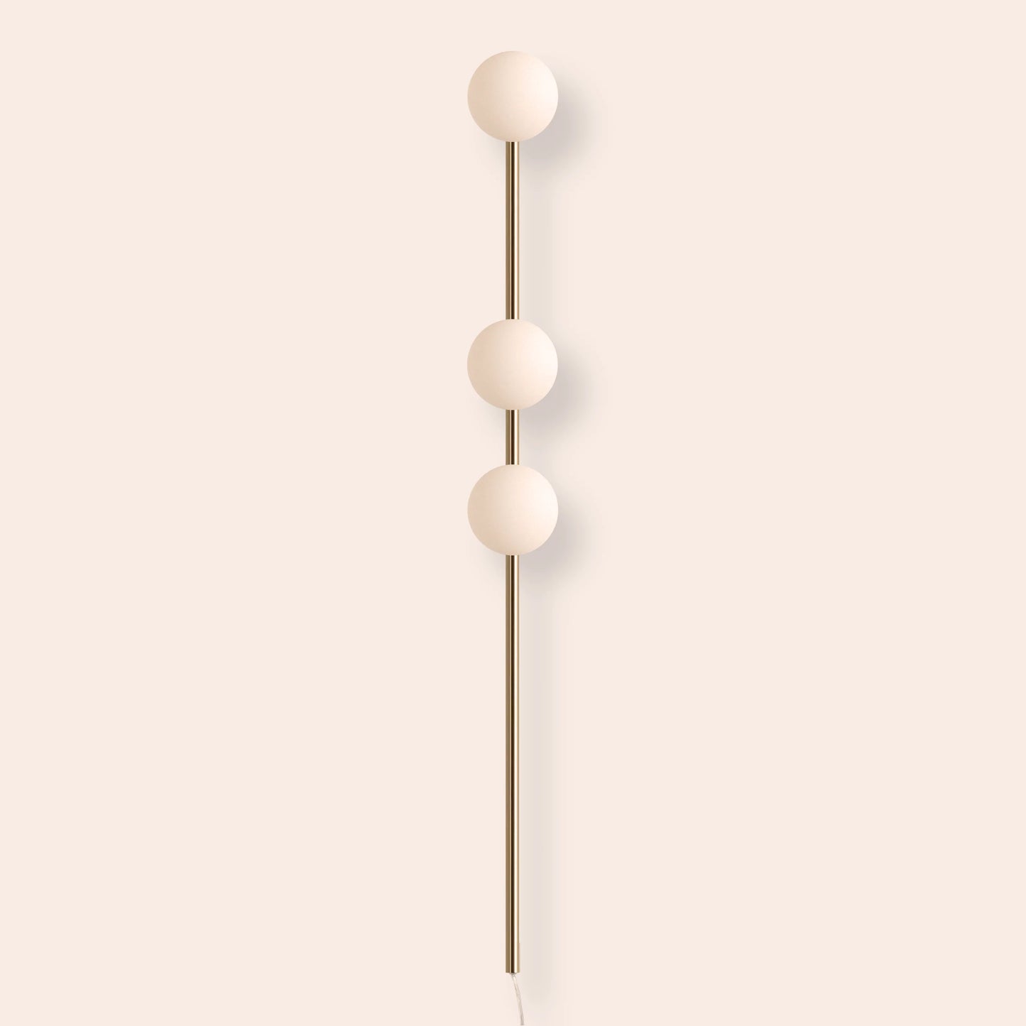 Brass bar plug-in wall light - BlissVeranda