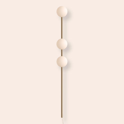 Brass bar plug-in wall light - BlissVeranda