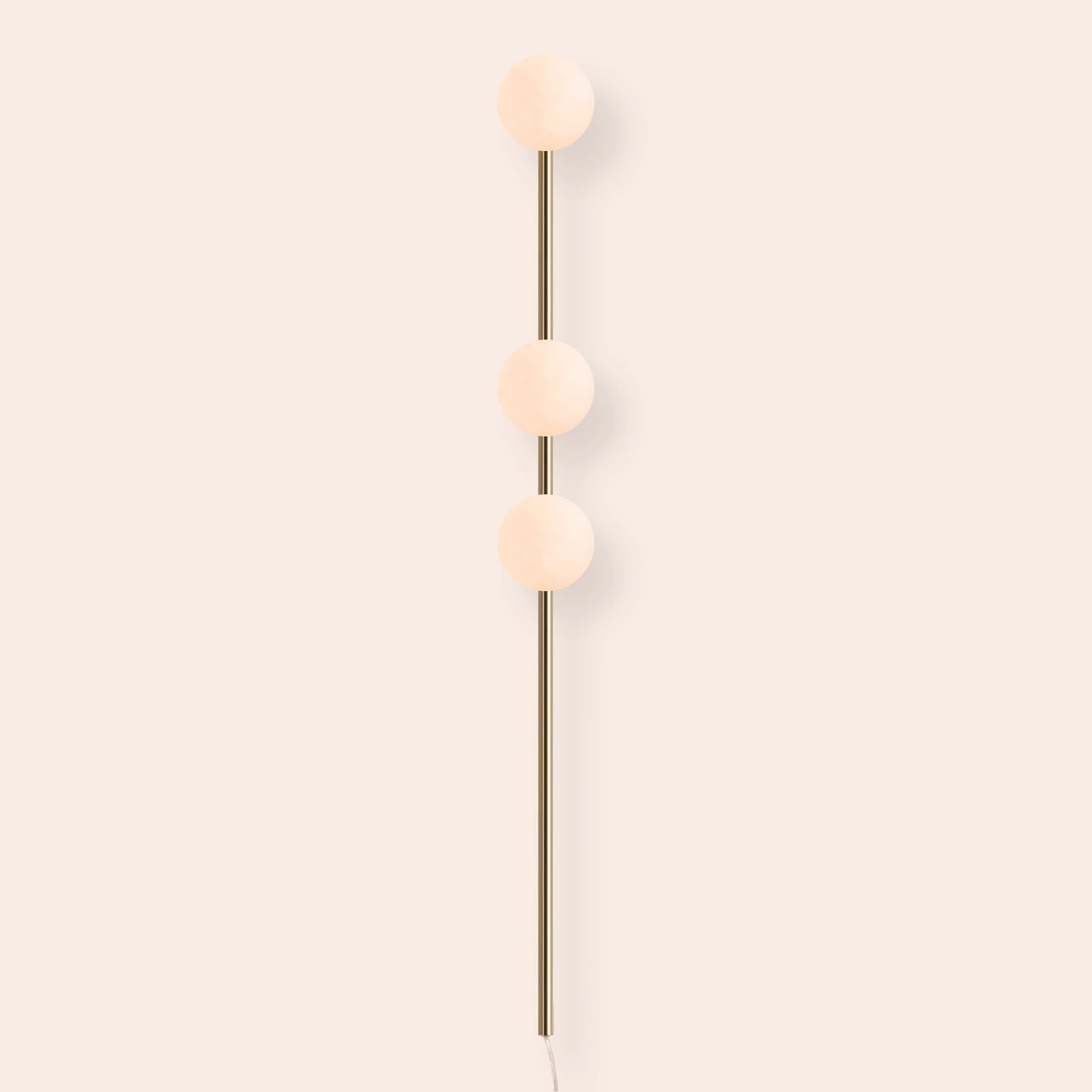 Brass bar plug-in wall light - BlissVeranda